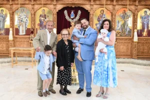 Christening photographer, baptism photographer - family portraits in the altar