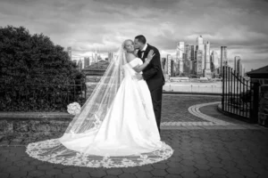 The Graycliff - NY Skyline Hamilton park photos with bride and groom
