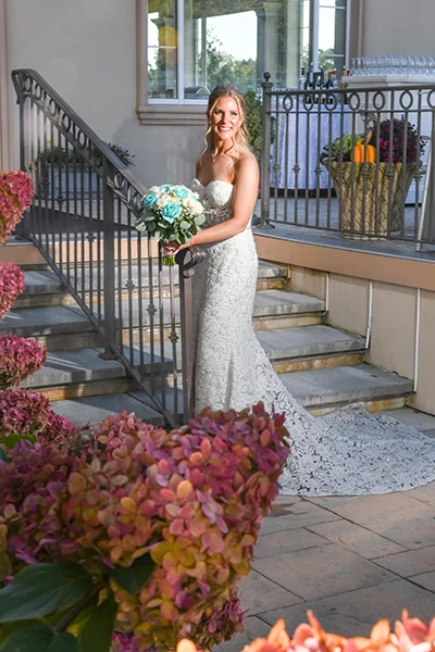 Brooklake Country Club photo- MC Productions - bride photos outdoors