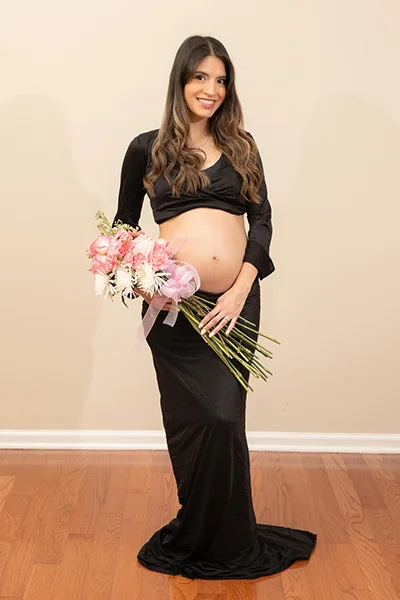 MC Productions NJ – Emotional maternity portrait capturing connection and motherhood