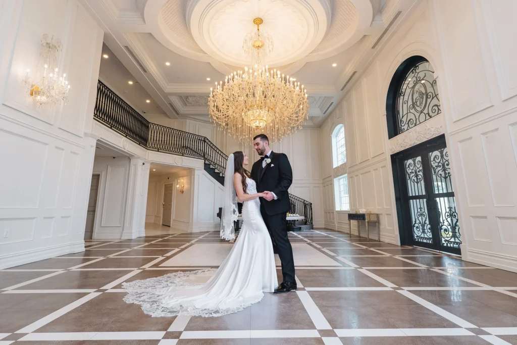 Elegant wedding details at Florentine Gardens - MC Productions NJ