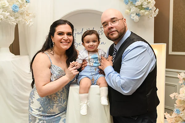 Family-centered baptism photography in Brooklyn New York